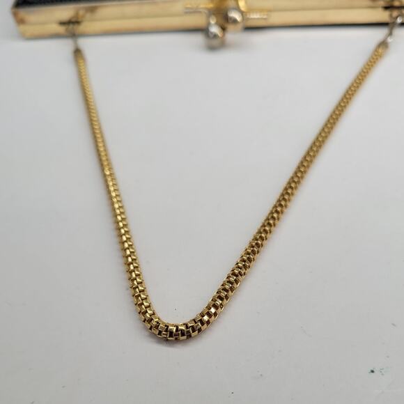 Vintage Black Beaded Kiss Closure Chain Top Handle Evening Cocktail Handbag Bag - Picture 9 of 13